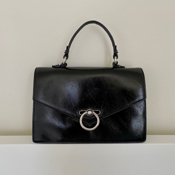 Rebecca Minkoff Handbags - Rebecca minkoff Jean convertible black crinkled leather top handle backpack